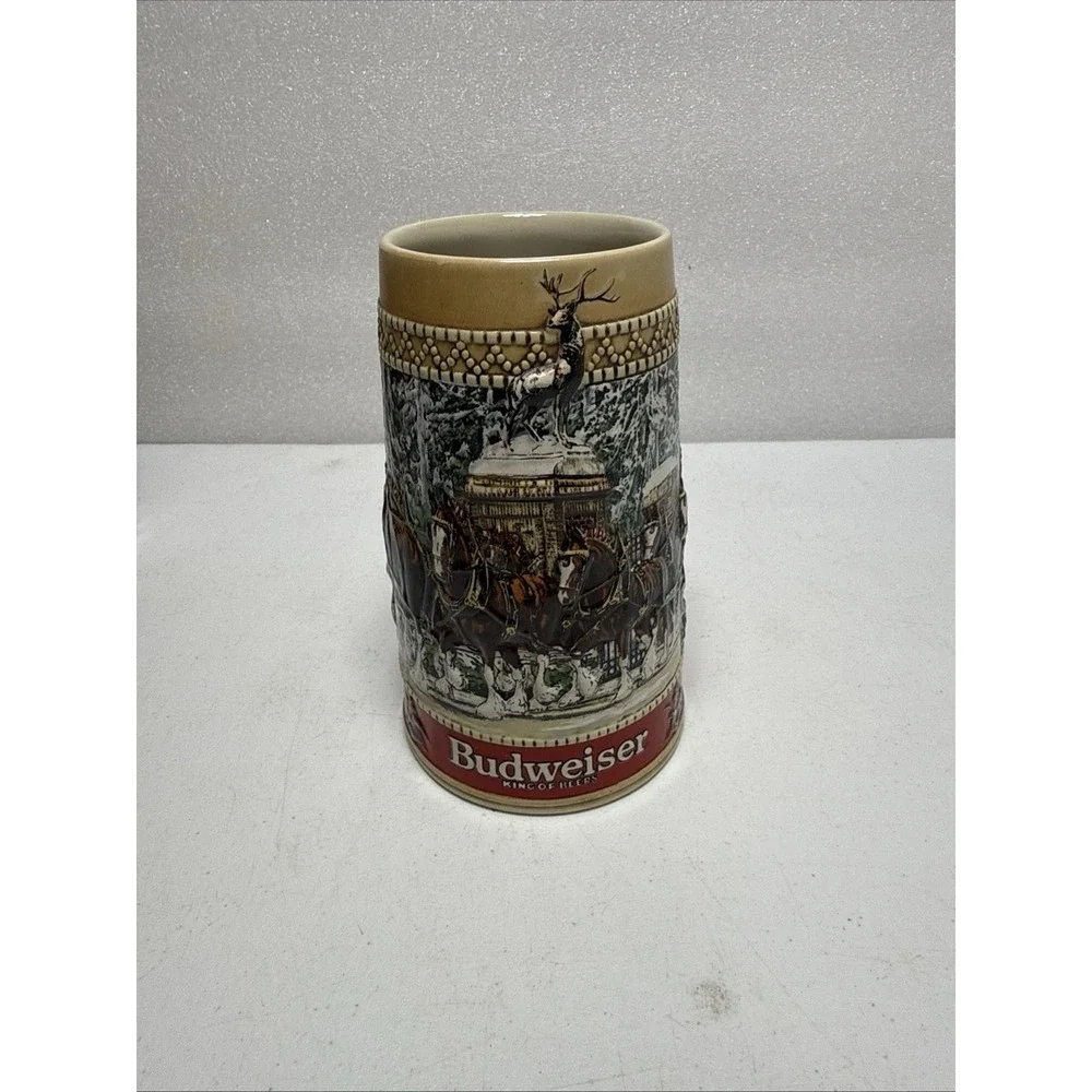 Rare Vintage 1987 Budweiser Holiday Beer 